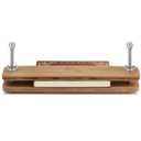 DoubleFill 1 Set Wooden and Bamboo Book Press Book Binding Tool Portable Book Binding Kits Bookbinding Supplies Book Press Bookbinding for DIY Book (12 Inch)