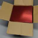 Cholemy 5 Pcs Square Nesting Boxes Decorative Gift Boxes with Lid and Ribbon Assorted Sizes Wrap for Valentines Day, Engagement, Anniversary, Birthday, Bridal Shower Party Gifts(Shiny Red)