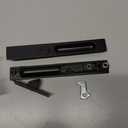 Prime-Line MP1043 Sliding Door Flush Handle Set, Black Diecast (1 Set)