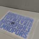 18 Sheets 216 Pieces 8 Inch Iron On Numbers T-Shirt 2 Inch Iron On Letters Patches Kit, 0 to 11 Iron-on Numbers A to Z Heat Transfer Letters for Jersey Football Baseball T-Shirts Team Name (Blue)