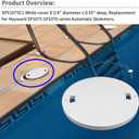 SPX1075C1 White Cover 8 3/4" DiameterOther Sizes not Suitable,Replacement for Hayward SP1075, SP1075T, SP1076, SP1077 Automatic Skimmers