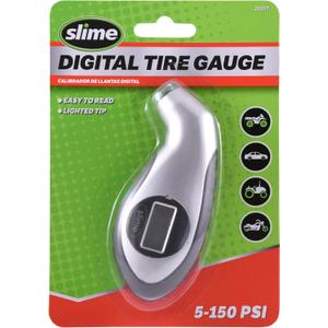 Slime 20017 Tire Pressure Gauge, Digital Gauge, 5-150 PSI