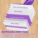 8 Count Disposable Mop Pads Refills for Swiffer WetJet, Multi Surface Hardwood Floor Cleaner Spray Mop Pads Refills Multi Layers Thickened and Super Absorbent