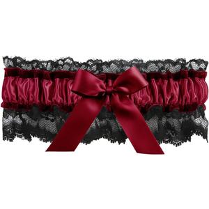 Ivy Lane Design Britney Garter, Black/Burgundy