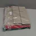 ZOBER Large Christmas Ornament Storage Box - Stores 54 4" Large Ornaments, With Dividers - Ornament Organizer Storage Box, Durable Christmas Containers Holder, Dual Zipper - Red