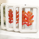 Pack Of 4 11.8 in Clear Wall Sign Leaf Red