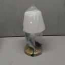 Outdoor Battery Operated Table Lamp Waterproof, 4000mAh Cordless Table Lamp Rechargeable, Touch Dimmable Desk Lamp, LED Night Light for Patio Camping Restaurant Home (Wood Grain, 9.6in)