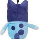 Bluey Plush Keychain Set - Bluey Bag Clips Bundle with 6" Bluey Keychain Plush Plus Stickers, More | Bluey Plush Keychains for Backpack