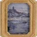 2.5x3.5 Vintage Picture Frame - Antique Gold Wallet Size Picture Frames 2.5 X 3.5,Octagon 2.5 X 3.5 Frame Ornate For Tabletop Photo Display And Wall Hanging, Mini Photo Frame 2.5 X3.5 (Gold, 2.5x3.5)