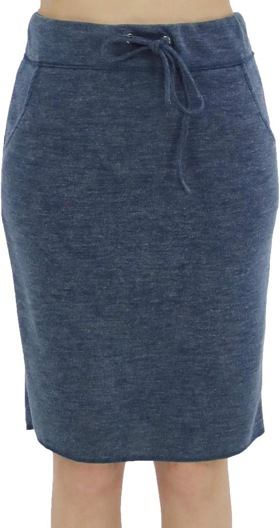 BENANCY Women's High Waist Stretch Pencil Skirt with Pockets (XX-Large, Bj 001 Blue)