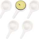 JUXYES Pack of 5 Tealight Wax Warmer Little Candle Spoon Replacement, Ceramic Candle Spoon Candle Holder for Essential Oil Burner Tealight Fragrance Warmer Aromatherapy Diffuser
