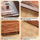 chiazllta 8 in 2 Butterfly Router Templates Guide for Woodworking Decorative with Frame 8 x 7 inch Transparent Butterfly Inlay Template Set Decorative Acrylic Router Bowtie Jig Kit for Precise Cuts