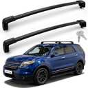 OTUAYAUTO Lockable Roof Rack Cross Bars - Compatible with Ford Explorer 2020 2021 2022 2023 2024 2025 2026, Aluminum Heavy Duty Anti-Theft 220lbs Roof Crossbars for Luggage Racks Bike Kayak Snowboard