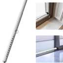 Sliding Glass Door Lock - 18-50inchs Adjustable Sliding Door Security Bar&Window Security Bar,1.18Childproof Heavy Duty Burglar Bar for Window,Patio Doors,Kitchen,Balcony Sliders,Apartment(White)