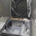 XXXL Extra Large Stainless Steel Litter Box with Lid, 28" L x 20.5" W x 17" H Covered Stainless Steel Litter Box, Suitable for Large Cats and Multiple Cats, Non-Sticky, Anti-Leakage, Easy to Clean (dark grey)