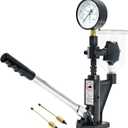 600Bar Diesel Fuel Injector Tester Kit, 8700PSI Diesel Injector Nozzle Leak Down Tester, Dual-Scale Fuel Pressure Gauge Kit for Injector Nozzle Pressure Test, M12/M14 Connectors