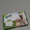 360 Tangle-Free Retractable Dog Leash, Heavy Duty Reflective Nylon Tape Lead 10 ft Long, up to 44lbs, One Touch Quick-Lock Braking System & Anti-Slip Handle (White-Gray, Small)