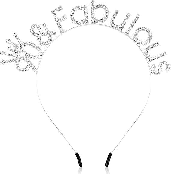 5 Pack SuPoo 90th Birthday Headband Crown 90th Birthday Decorations for Women 90 & Fabulous Birthday Tiara 90 Year Old Decoration, Silver 5 Pack SuPoo 90th Birthday Headband Crown 90th Birthday Decorations for Women 90 & Fabulous Birthday Tiara 90 Year Old Decoration, Silver