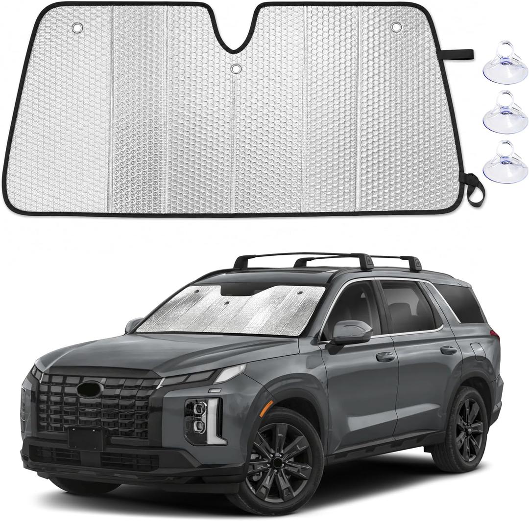 EcoNour Foldable Sun Shade Fit for Hyundai Palisade 2020-2024 2025 2026