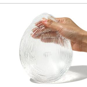 Waterdrop Silicone Breast Forms Mastectomy Prosthesis for Swimming Concave Bra Pad Breast Ehancers One Piece ((Transparent-400g/Cup B+))