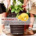 5 Packs 16 Plant Caddy with Wheels Metal Plant Stand on Wheels for Indoor and Outdoor Plants Rolling Plant Stand with Casters Heavy Duty Plant Dolly Roller Caddy, Black