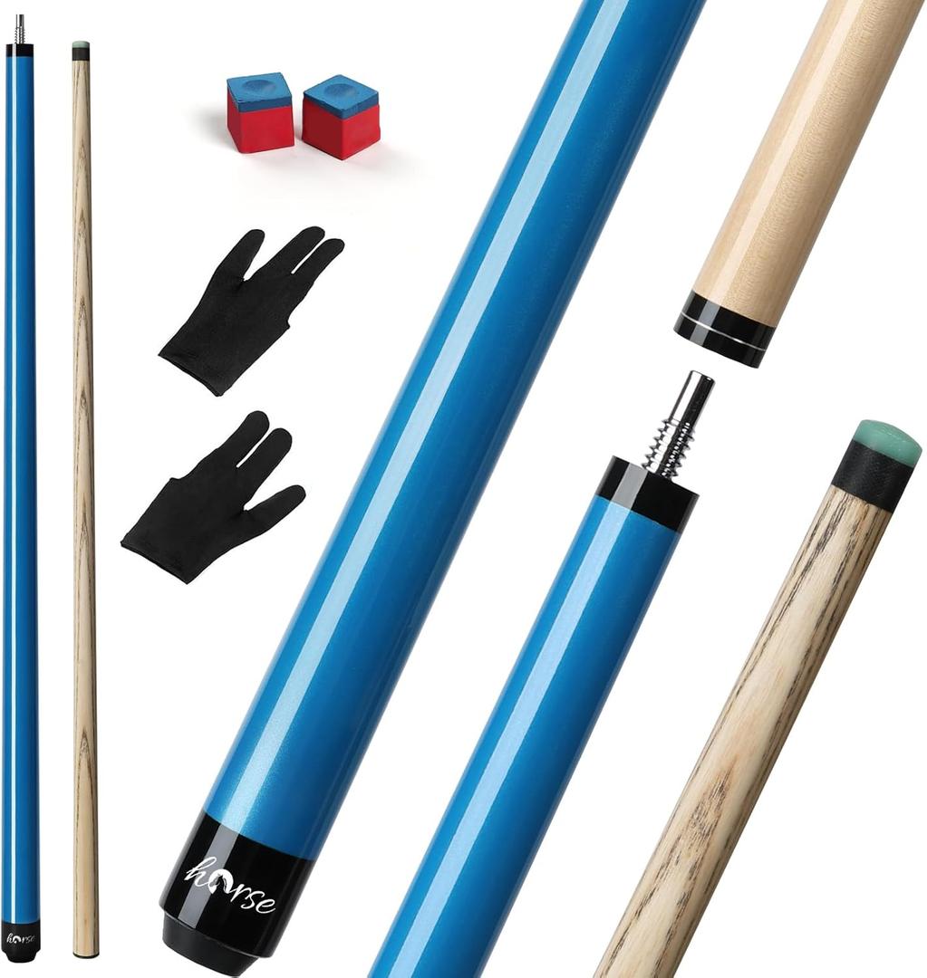 Horse Break Cue Stick,21oz Pool Stick,57 Inch 2-Piece Break Cue Stick Punch Billiard Pool Cue Sticks with 13mm Pro Breaking Tip,Includes Pool Chalk