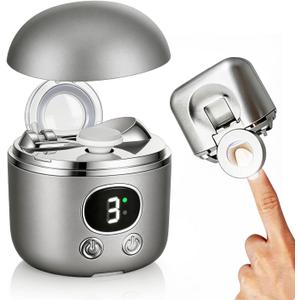 2026 New Electric Nail Clippers with Magnifying Glass & LED Light - Automatic Nail Trimmer for Seniors, Thick Nails & Arthritis Hands, Cutter & Polisher, 3 Speeds, Rechargeable Nail File for Adults