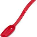 Carlisle FoodService Products Plastic Solid Spoon, 9 Inches, Red, 0.5 oz (Pack of 12)