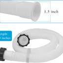 1.5" Pool Pump Hose for Intex Sand Filter Pump & Saltwater System, 59" Long Pool Sand Filter Hose 29060E Replacement for Coleman Above Ground Pool Filter - 2 PCS