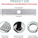 Stone Faucet Mat for Kitchen Sink, 23.6" Absorbent Diatomite Fast Drying Faucet Mat, Stone Quick Dry Sink Splash Guard for Kitchen, Bathroom Counter, Light Gray