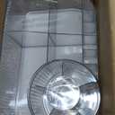 Delamu Makeup Organizer for Vanity with Stackable Drawers, 360 Rotating Makeup Brush Holder Large Cosmetic Display Case, Bathroom Skincare Storage, Elegant White, Ideal Christmas Gifts for Girls (2Tier)