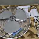 BLACK+DECKER 16" Wall Mount Fan With Remote Control, Oscillating With 3 Speed Settings and Shut Off Timer, Adjustable Tilt Angle, White
