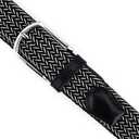 Braided Canvas Woven Elastic Stretch Belts for Men/Women/Junior with Multicolored (White, S)