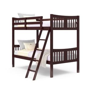 Storkcraft Caribou Bunk Bed Twin Over Twin Bunk Bed (Espresso) - GREENGUARD Gold Certified, Twin Bunk Beds for Kids, Converts to 2 Individual Twin Beds, Bunk Beds for Kids Storkcraft Caribou Bunk Bed Twin Over Twin Bunk Bed (Espresso) - GREENGUARD Gold Certified, Twin Bunk Beds for Kids, Converts to 2 Individual Twin Beds, Bunk Beds for Kids
