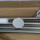 ZOCONE Tension Curtain Rod 51-168 In(4.25-14 Ft), Extra Long Outdoor Curtain Rod No Drilling for Patio, Adjustable Shower Curtain Rod for Bathroom Window Never Rust, Rod Diameter 1.26" Stainless Steel