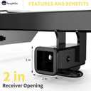 TangMiGe Class 3 Trailer Hitch, 2-Inch Receiver, Compatible with Honda CR-V CRV All 2017 2018 2019 2020 2021 2022 2023 2024 2025, Bright Black Color