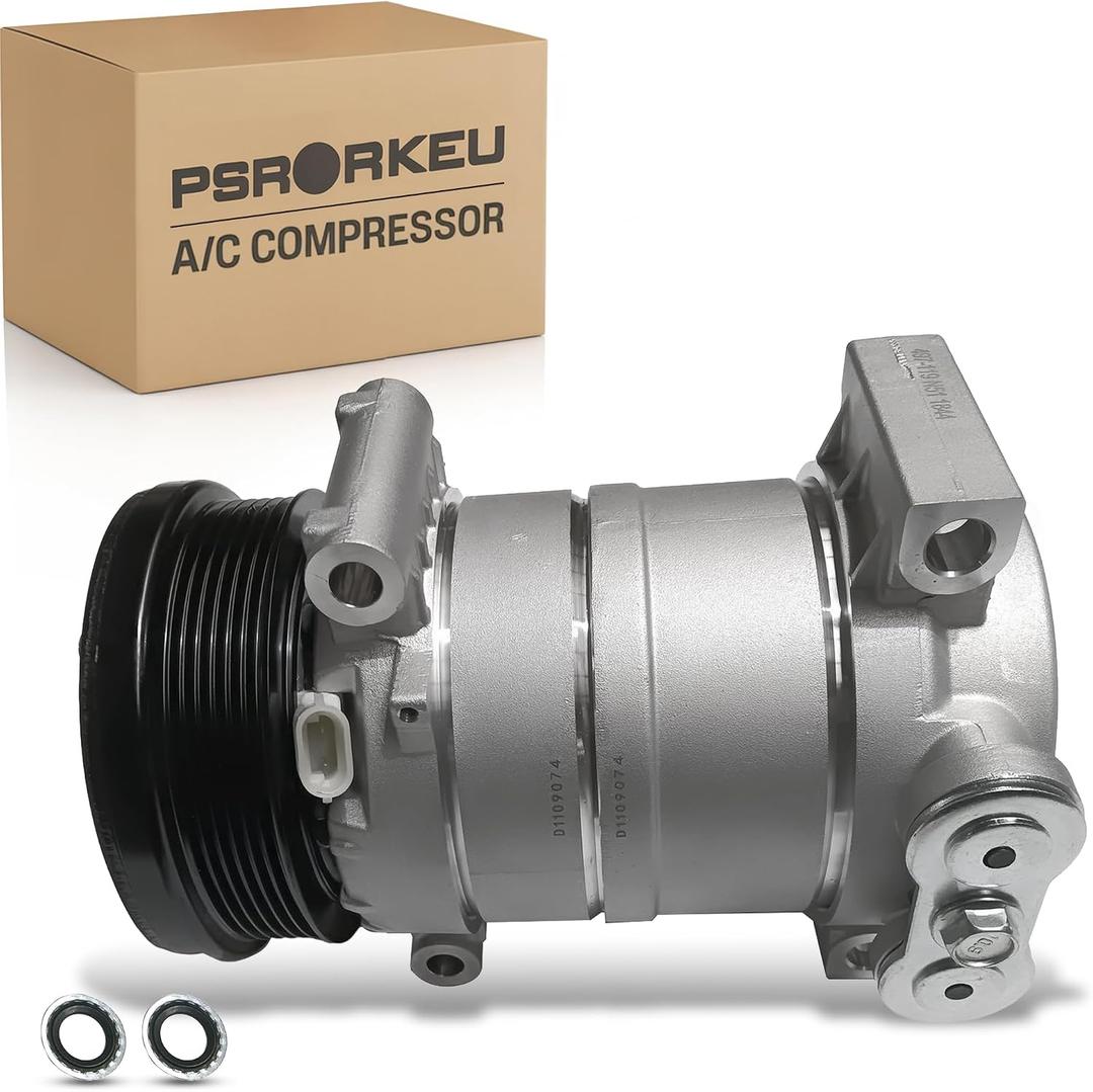 CO 20144C 57949 A/C Air Conditioner AC Compressor W/Clutch Fits for Chevrolet Astro 1996-2005 for GMC Safari 1996-2005 4.3L