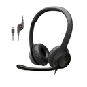 Logitech H390 Wired Headset for PC/Laptop, Stereo Headphones with Noise Cancelling Microphone, USB-A, In-Line Controls, Works with Chromebook