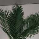 CCINEE 12 PCS Artificial Palm Leaves, Assorted Sizes Faux Large Palm Fronds Fake Tropical Plant Simulation Safari Leaves with Stems for Home Hawaiian Luau Party Jungle Beach Theme Party Decoration