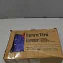 Spare Tire Cover, Wheel Cover with American Eagle US flag PVC Leather Waterproof Dust-proof Universal Fit for Jeep Trailer RV SUV Camper Vehicle (15 Inch)