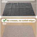 3 x Color&Geometry Ultra Thin Indoor Door Mat (Rolled-up NO Creases) 24"x36", Non Slip Rubber Backed Dirt Trapper Door Mat Indoor Entrance, Low Profile Entryway Mat, Easy Clean, Light Brown Linen