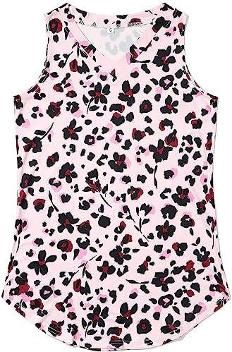 KYKU Women's Tank Top Summer Sleeveless T Shirt Casual V Neck Curved Hem Blouses Size XL