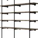 (14Deep,3pcs)Industrial Retro Wall Mount Iron Pipe Shelf,DIY Open Bookshelf,Hung Bracket,Home Improvement Kitchen Shelves,Tool Utility Shelves, Office Shelves, Bookshelves and bookcases