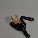 Yonlevres Phone Lanyard Crossbody Wrist Strap, Black Cell Phone Lanyards for around the Neck Wristlet Adjustable Strap for Keys Case ID Badges Accessories