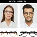 NORPERWIS 5 Pairs Reading Glasses Spring Hinge Blue Light Blocking Readers Glasses for Men and Women (Mix Color-1, 4.00)