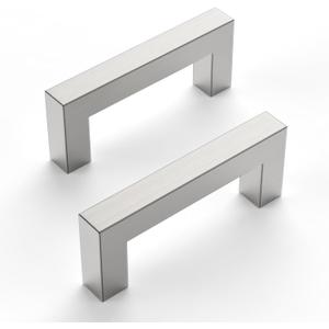 10 Pack Nickel Cabinet Pulls - 3 Inch Kitchen Handles for Cabinets and Drawers (3"/76MM Hole Center)