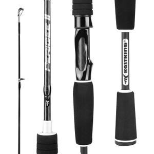 KastKing Perigee II Spinning & Casting Fishing Rods, Fuji O-Ring Line Guides, 24 Ton Carbon Fiber Casting and Spinning Rods - Two Pieces, Twin-Tip Rods and One Piece Rods