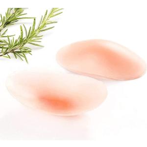 LUNNTE Silicone Shoulder Pads for Womens Clothing, Anti-Slip Shoulder Push-Up Pads Invisible Breathable Shoulder Enhancer Reusable, 1 Pairs Skin - Large