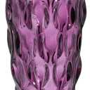 CEMABT 9.5inch 3.4 lb Glass Vases for Flowers Unbreakable Thickened Morden vase for Tables Centerpieces,Colorful,Vintage and Clear Rose Large Flower vases for Bouquet Unique GiftsPurple