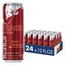 Red Bull Peach Edition Energy Drink, Peach Nectarine, with 114mg Caffeine plus Taurine & B Vitamins, 12 Fl Oz, Pack of 24 Cans